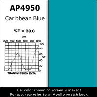 Apollo Design Technology AP-GEL-4950 Gel Sheet, 20"x24", Caribbean Blue