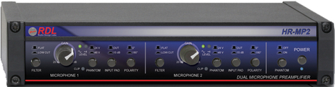 RDL HR-MP2 Dual Microphone Preamplifier