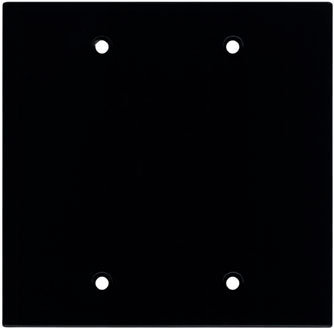 Ace Backstage WP200 Aluminum Wall Panel, Blank, 2 Gang, Black