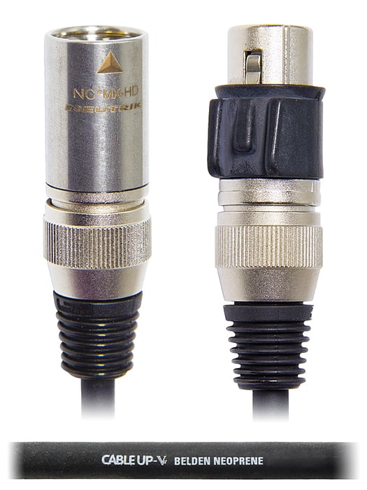 Cable Up MIC-AN-XX-1-HD 1 Ft 22AWG Neutrik XLR X-HD Microphone Cable