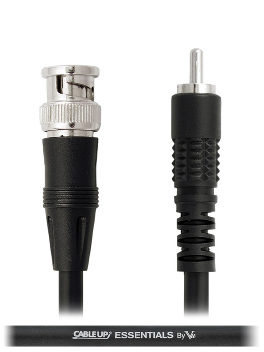 Cable Up BNC-RM-V-6 6 Ft 75 Ohm RCA Male To BNC Video Cable With Silver Contacts