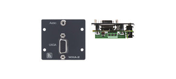 Kramer WXA-2(B) Wall Plate Insert, 15-pin HD And 3.5mm