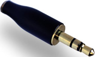 Que Audio DAADTRL Q Series Black 3.5mm TRS-M To Female Compact Thread Adaptor