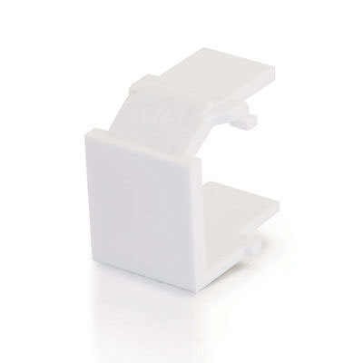 Cables To Go 03820 Snap-In Blank Keystone Insert Module, White