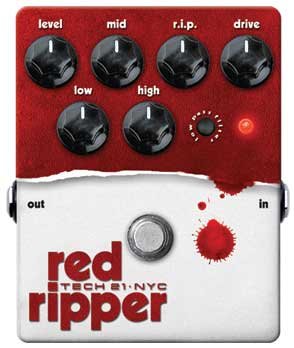 Tech 21 RIP PER Bass Fuzz/Distortion,RedRipper