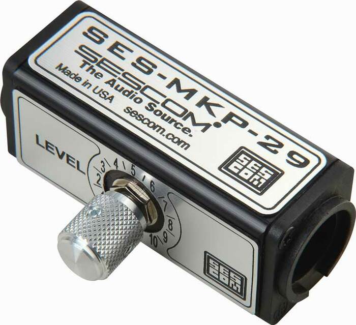 Sescom SES-MKP-29 1Ch Inline Balanced Audio Volume Control