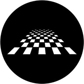 Rosco 78053 Steel Gobo, Perspective Chessboard