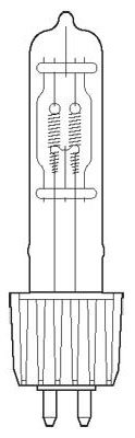 General Electric GLE-Q750T64C-GE 115V, 750W, T6 Halogen Lamp