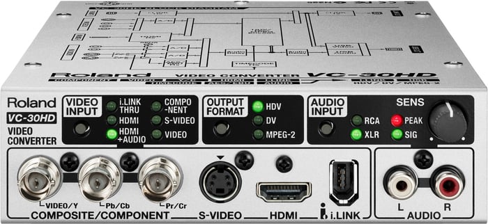 Roland Professional A/V VC-30HD Multi-Input Audio/Video Converter/Encoder For Web Streaming, Capture, And Archiving