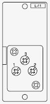 TOA L-41S T Line-Matching Input Module With Mute-Send For 900 Series Amplifiers, Removable Terminal Block