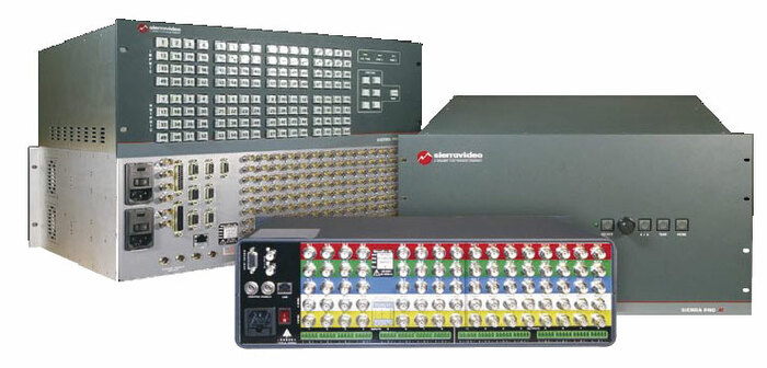 Sierra Video Systems 3216V5RXL Switcher 32x16, 3Ch Vid, 2Ch Sync, 9RU, Redundant Power