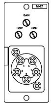 TOA M-21S Microphone Input Module With Remote Volume Control For 900 Series Amplifiers, Removable Terminal Block