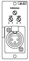 TOA M-61F Microphone Input Module With Compressor For 900 Series Amplifiers, XLR-F