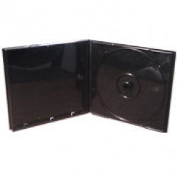 American Recordable Media PJB-1-O/B 1 Disc Poly Jewel Box, With Overwrap, Black