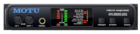 MOTU Micro Express USB 4x6 USB MIDI Interface With SMPTE