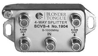 Blonder-Tongue SCVS-4 4-Way L-Style Splitter