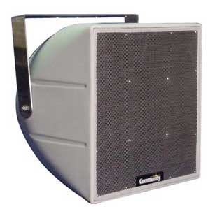 Biamp R.5COAX66T 12" 2-Way Full Range Coaxial Speaker With Transformer, Weather Resistant