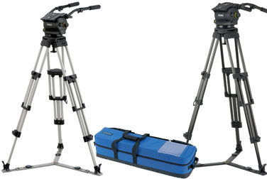 Vinten VB250-AP2M Vision 250 System With 2-Stage Aluminum Pozi-Loc Tripod, Spread-Loc Mid-Level Spreader And Soft Case