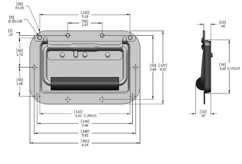 TCH Hardware 500-112800 TCH Hardware Medium Zinc Cabinet Handle