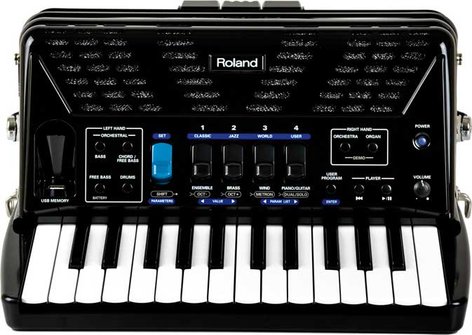 Roland FR-1X V-Accordion Lite - Red Compact Digital Piano-Style Accordion With Speakers