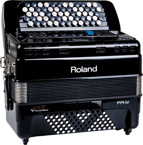 Roland FR-1XB V-Accordion Lite - Black Compact Digital Button Accordion With Speakers