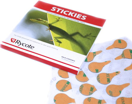 Rycote 065530 100-Pack Of Stickies Single-Use Lavalier Mic Mounts