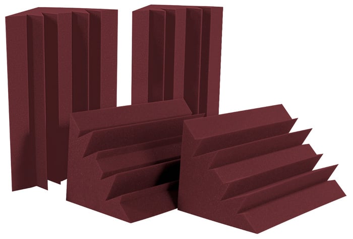 Auralex LENBUR-HP LENRD Bass Trap 4 Pack In Burgundy