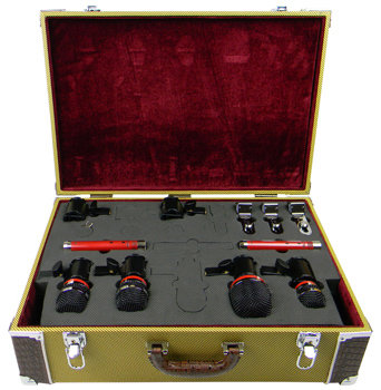 Avantone CDMK-6 Drum Mic Kit, 6 Mics, Tweed Case