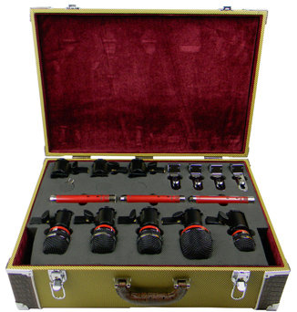 Avantone CDMK-8 Drum Mic Kit, 8 Mics, Tweed Case
