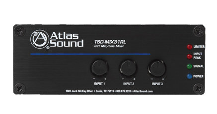 Atlas IED TSD-MIX31RL 3ch Mic/Line Mixer