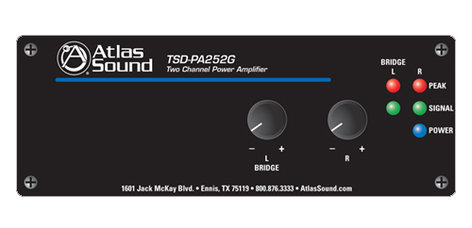 Atlas IED TSD-PA252G Stereo 25W Power Amplifier