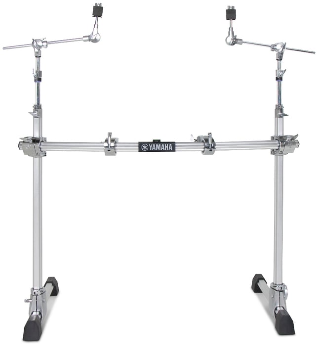 Yamaha HexRack II 2-Leg Drum Rack System Includes Curved Pipe, T-Legs, Cross Clamps, Mounting Clamps, Boom Arms And Level