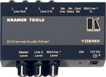 Kramer 102MX 2-Channel Audio Mixer