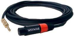 Whirlwind STF02 2' 1/4" TRS To XLRF Cable