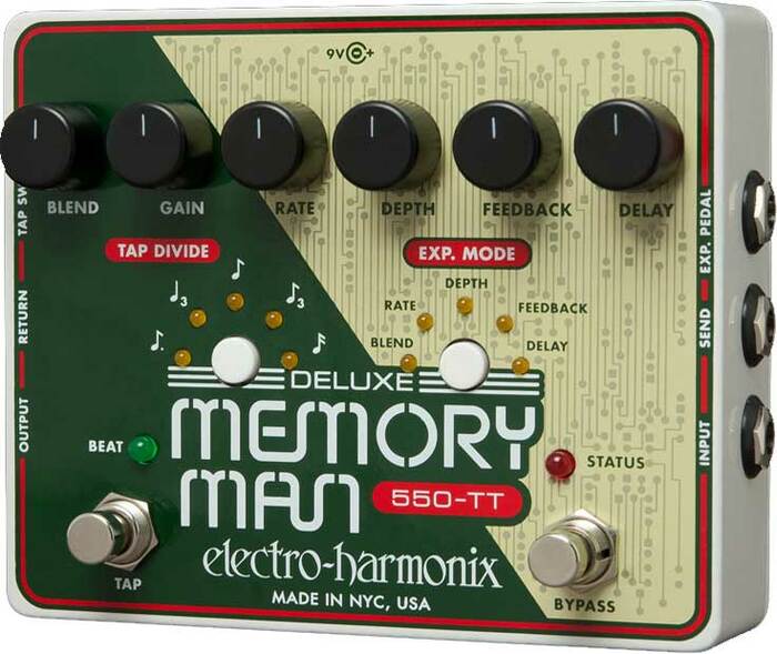 Electro-Harmonix DELUXEMMTAP-550 Deluxe Memory Man With TapTempo 550