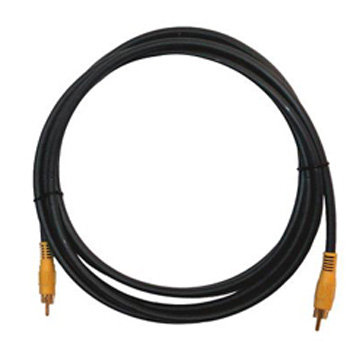 Kramer C-RVM/RVM-15 Molded RCA (Male-Male) Coax Cable (15')