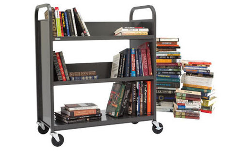 Bretford Manufacturing L33017 Book Truck, Three Slant Shelves