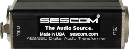 Sescom SES-AES-EBU-1 XLRF To 75 Ohm BNC Female AES/EBU Impedance Transformer
