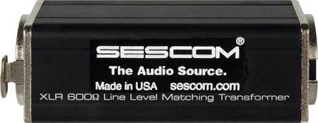 Sescom SES-XLR-ISO 600 Ohm Inline XLR Mic Matching Transformer