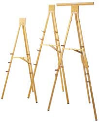 Da-Lite 87024 6' H323 Heavy Duty Black Display Easel