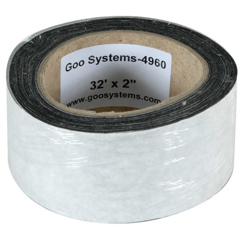 Goo Systems GOO-4960 32 Ft. Roll Of Black Flock Tape (2" W)