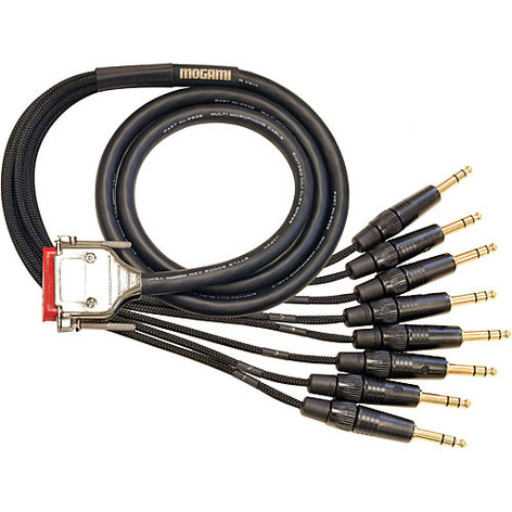 Mogami GOLD-DB25-TRS-15 15 Ft. 8 Channel DB25 To TRS Analog I/O Snake Cable