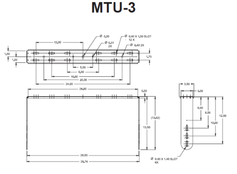 JBL MTU3-WH U Bracket For AM2512 And AM7212, White