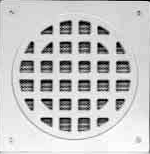 Lowell SQLK-8L 8" Speaker Grille, Screw Mount, Aluminum, 12.87" DIA, White