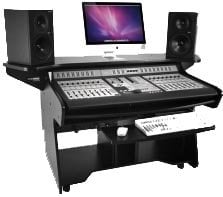 Omnirax Coda-EX Mixing/Edit Desk In Melamine Black