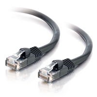 Cables To Go 26969 Cat5e Patch Cable, Black, 1'
