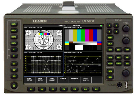 Leader Instruments LV5800 HD/SD-SDI Multi Monitor Platform