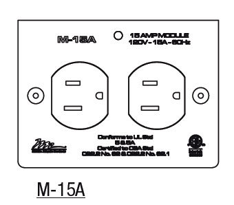 Middle Atlantic M-15A 15 Amp MPR DUplex Module