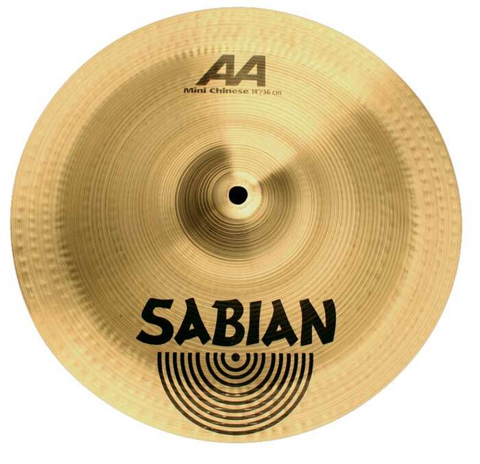 Sabian 21216 12" AA Mini Chinese Cymbal In Natural Finish