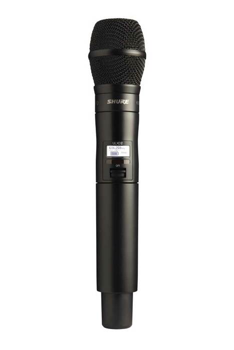 Shure ULXD2/KSM9-G50 ULX-D Series Digital Wireless Handheld Transmitter With KSM9 Mic, G50 Band (470-534MHz), Black